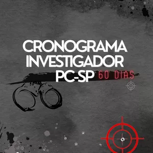 Imagem de capa para o Ebook Cronograma 60 dias para ser Investigador da PC-SP