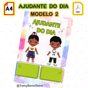 Imagem de capa para o Ebook Ajudante Do Dia - Recurso Pedagógico em PDF 