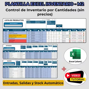 Imagen de portada para Curso online Plantilla Excel de Inventario – Control de Stock, Entradas y Salidas con Alertas Automáticas