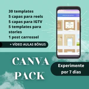 Imagem de capa para o Curso online Pack no Canva