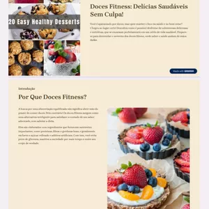Imagem de capa para o Ebook Doces fitness