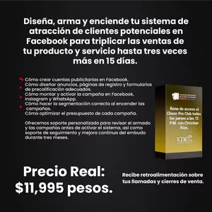 Imagen de portada para Curso online Sistema Automático de Atracción de Clientes + Closer Pro club.