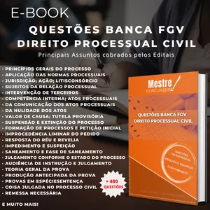 Imagem de capa para o Ebook Questões para Concursos - Banca FGV: Direito Processual Civil