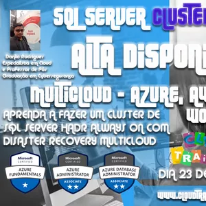 Imagem de capa para o Curso online SQL SERVER CLUSTER DE ALWAYS ON EM MULTICLOUD