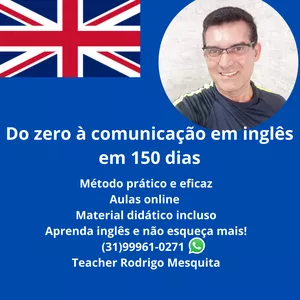Main image of product AULAS DE INGLÊS - do Zero à comunicação em 150 dias