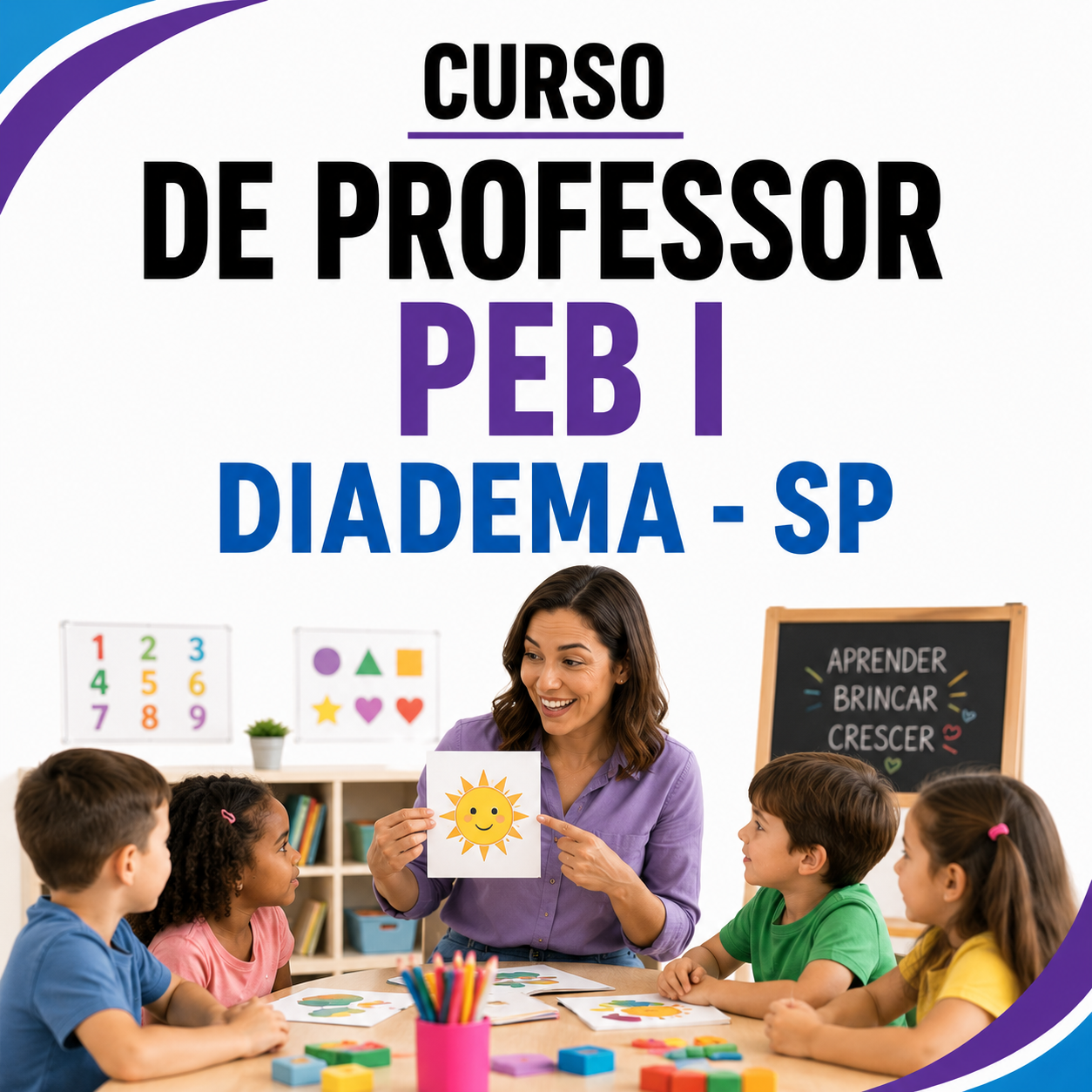 Imagem de CURSO DE PROFESSOR PEB I DIADEMA  - SP  criado por JR CONCURSOS na hotmart