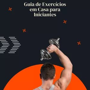 Imagem de capa para o Ebook Guia de Exercícios em Casa para Iniciantes
