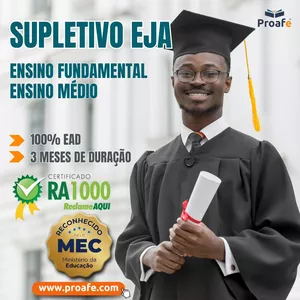 Imagem do curso SUPLETIVO EJA - ENSINO MÉDIO COMPLETO