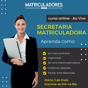 Imagem de capa para o Curso online Curso Secretaria Matriculadora