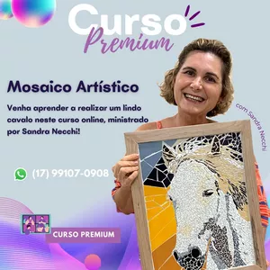 Imagem de capa para o Curso online Mosaico Artístico 