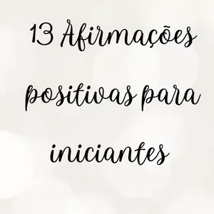 Imagem de capa para o Ebook Afirmações Diárias