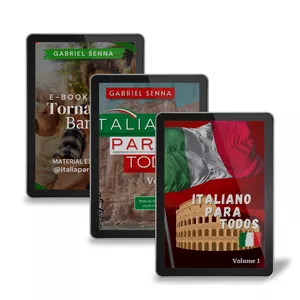 Imagem de capa para o Ebook KIT: 03 Ebooks Itália Para Todos
