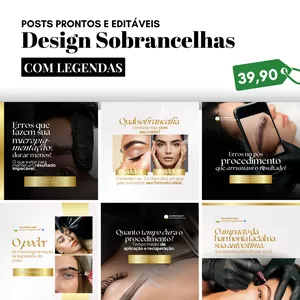 Imagem do curso Pack Canva Design de Sobrancelhas