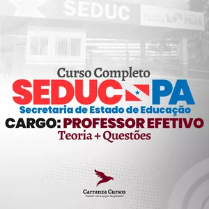 Imagem de capa para o Curso online SEDUC-PA - Professor Curso completo: Teoria + Questões 