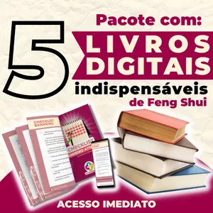 Imagem de capa para o Curso online Pacote com 5 Livros Digitais Indispensáveis de Feng Shui