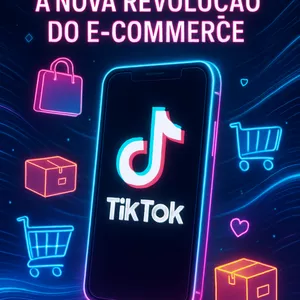 Imagem de capa para o Ebook TikTok Shop:   A Nova Revolução do E-commerce