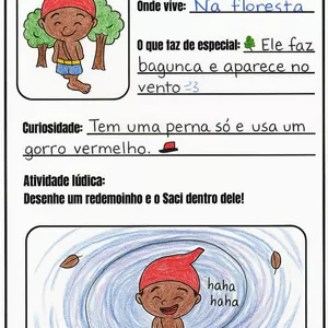 Imagem de capa para o Ebook Fichas folclóricas 