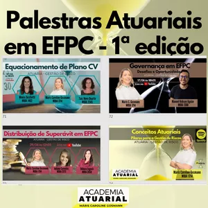 Imagem de capa para o Curso online Palestras Atuariais em EFPC - 8h