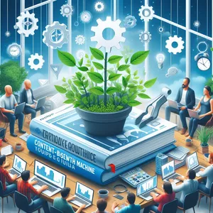 Imagem de capa para o Ebook Máquina de Crescimento Baseada em Conteúdo: Um Guia Prático.