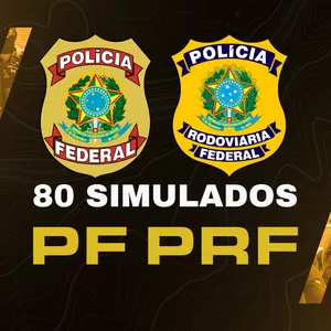 Imagem de capa para o Curso online 80 SIMULADOS PF E PRF