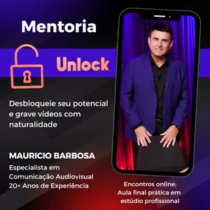 Imagem de capa para o Curso online MÉTODO UNLOCK - Desbloqueie Seu Potencial e Grave Vídeos com Naturalidade