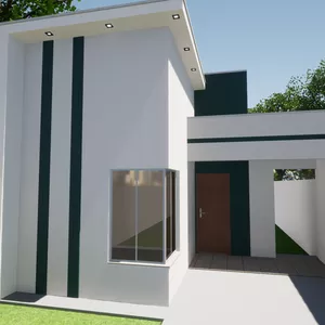 Imagem de capa para o Ebook Projeto de casa moderna de 70 Metros.