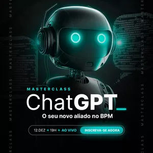 Imagem de capa para o Curso online MasterClass ChatGPT: O seu novo Aliado no BPM