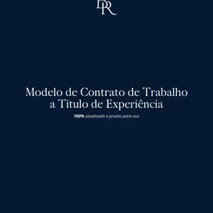 Imagem de capa para o Ebook MODELO DE CONTRATO DE EXPERIÊNCIA