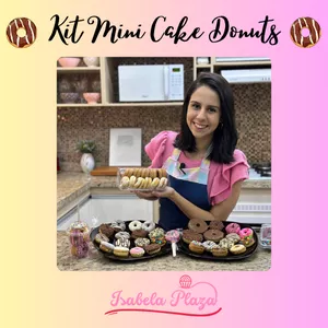 Imagem de capa para o Curso online Kit Mini Cake Donuts com Isabela Plaza