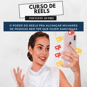 Imagem de capa para o Curso online  Curso de Reels