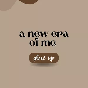 Imagem de capa para o Ebook glow up - a new era of me 
