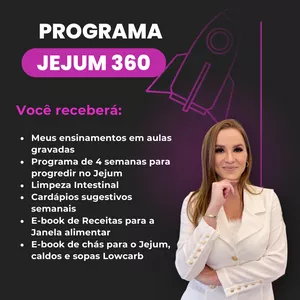 Imagem de capa para o Curso online PROGRAMA JEJUM 360