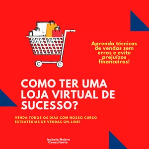 Imagem de capa para o Serviço online Estratégias de Vendas pra Loja Online 