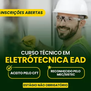 Imagem de capa para o Curso online Curso Técnico Eletrotécnica EAD