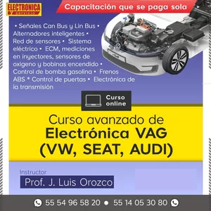 Imagen de portada para Curso online Curso Avanzado de Electrónica VAG (VW, SEAT, AUDI)