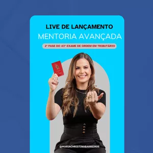 Imagem de capa para o Curso online Mentoria para 2º Fase em Tributário - 43º Exame de Ordem