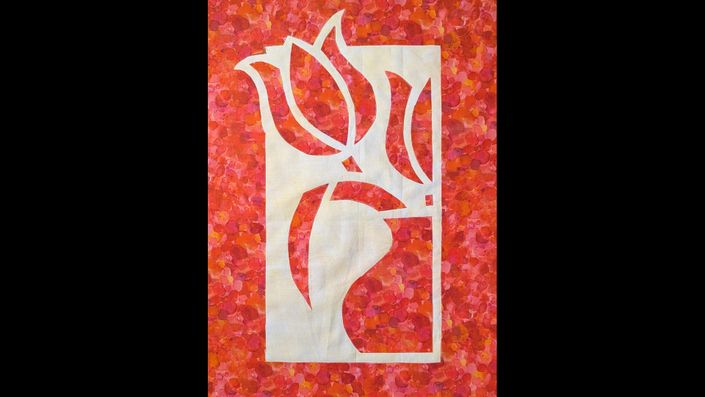 The Simplicity of 2 Fabric Appliqué - Machine Fusible Appliqué