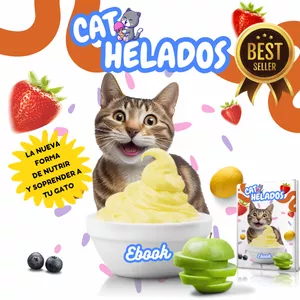 Imagen de portada para Curso online CatHelados Premium (ebook) Nutrición y Sabor Artesanal para Sorprender a tu Gato