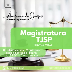 Imagem de capa para o Curso online Curso de Prova Oral para o TJSP