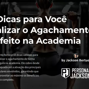 Imagem de capa para o Ebook 10 Dicas para Você Realizar o Agachamento Perfeito na Academia