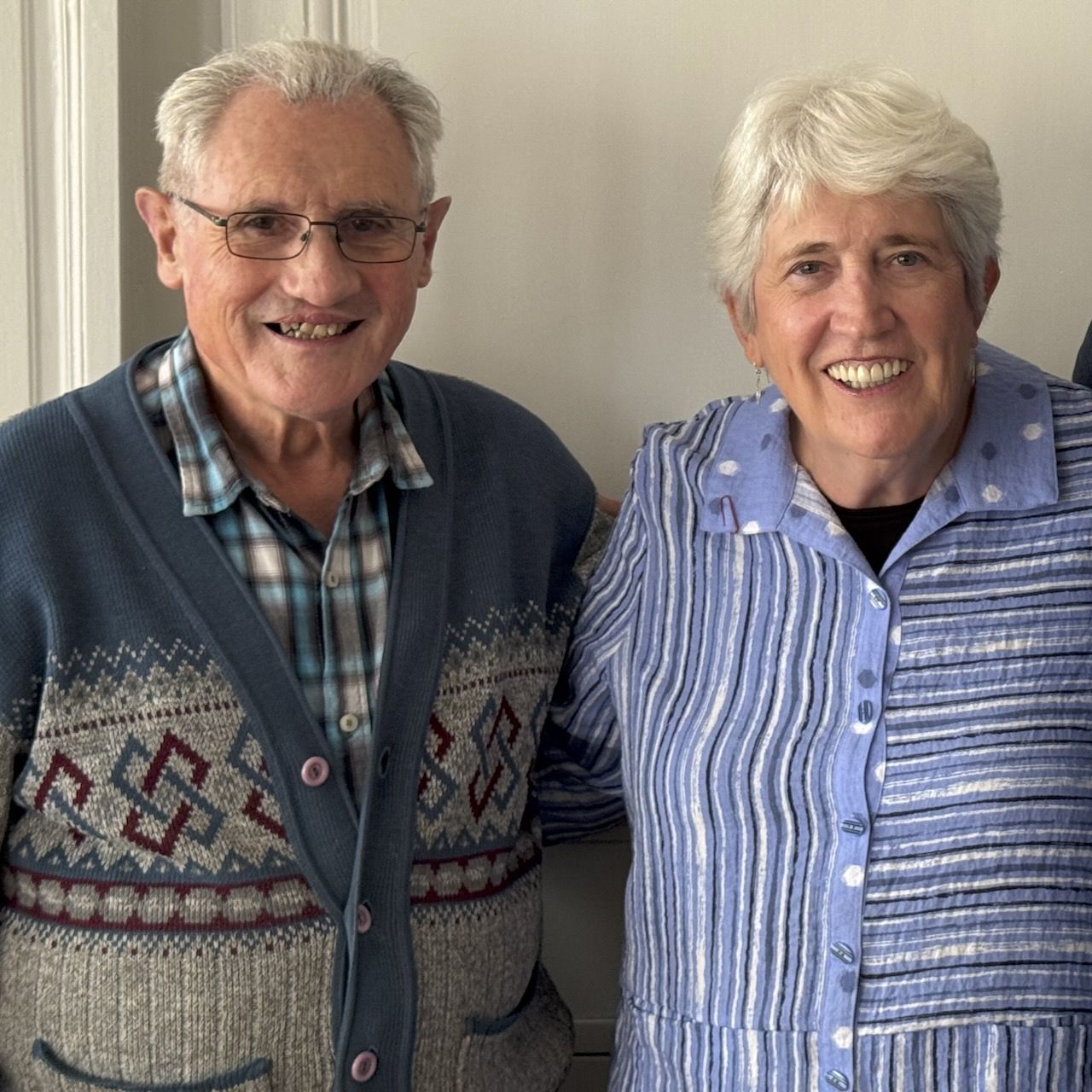 Diarmuid O'Murchu and Lauren Artress