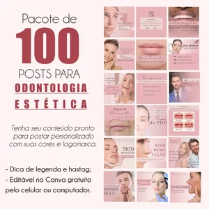 Imagem do curso 100 postagens prontas para ODONTOLOGIA ESTETICA 