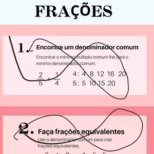 Imagem de capa para o Curso online Cartaz Operações Frações 