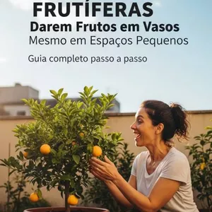 Imagem de capa para o Curso online Como Fazer Frutíferas Darem Frutos em Vasos – Mesmo em Espaços Pequenos