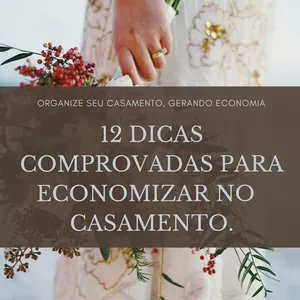 Imagem de capa para o Ebook 12 dicas de como economizar no seu casamento