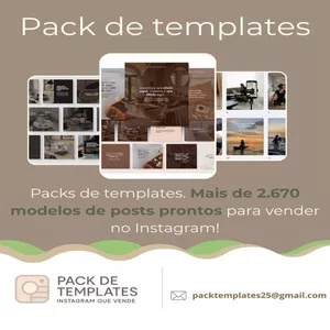 Imagem de capa para o Curso online Pack de Templates - Instagram que vende 