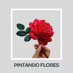 Imagem de capa para o Curso online PINTANDO FLORES