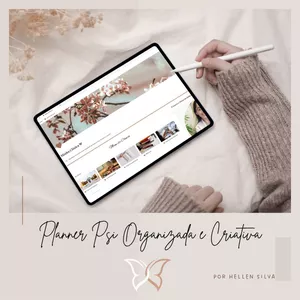 Imagem de capa para o Curso online Planner Psi Organizada e Criativa