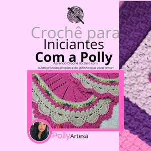 Imagem de capa para o Curso online Crochê para iniciantes com a Polly 
