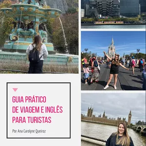 Imagem de capa para o Ebook Guia Prático de Viagem e Inglês para Turistas